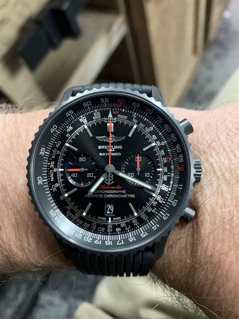 breitling navitimer 1 blacksteel|breitling navitimer buying guide.